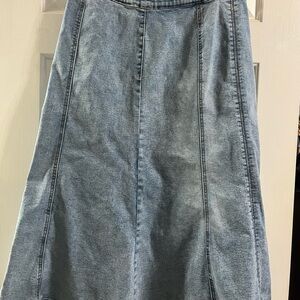 Denim A-Line Skirt